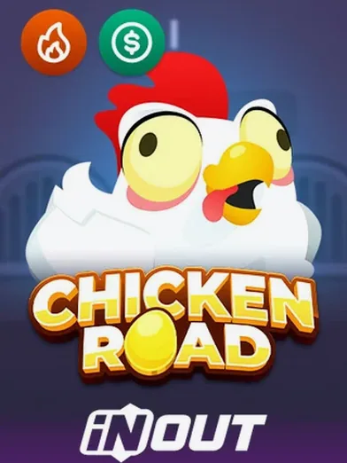 Chicken Road by InOut, pokie artwork